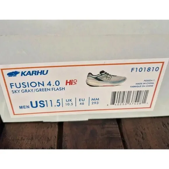 Karhu Men's Fusion 4.0 US 11.5 M Lunar Rock & Tumeric Mesh Running WIDE - $160 - Picture 5 of 6